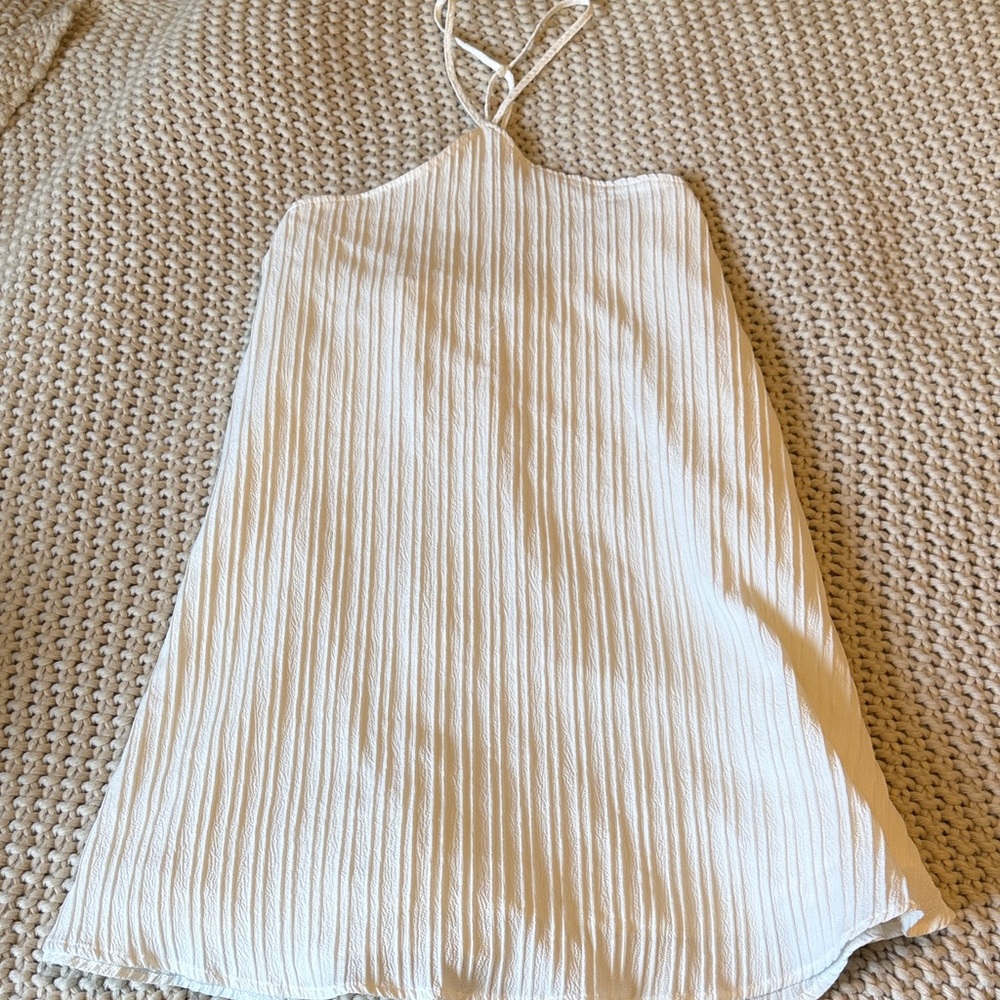 SHEIN White Halter Mini Dress